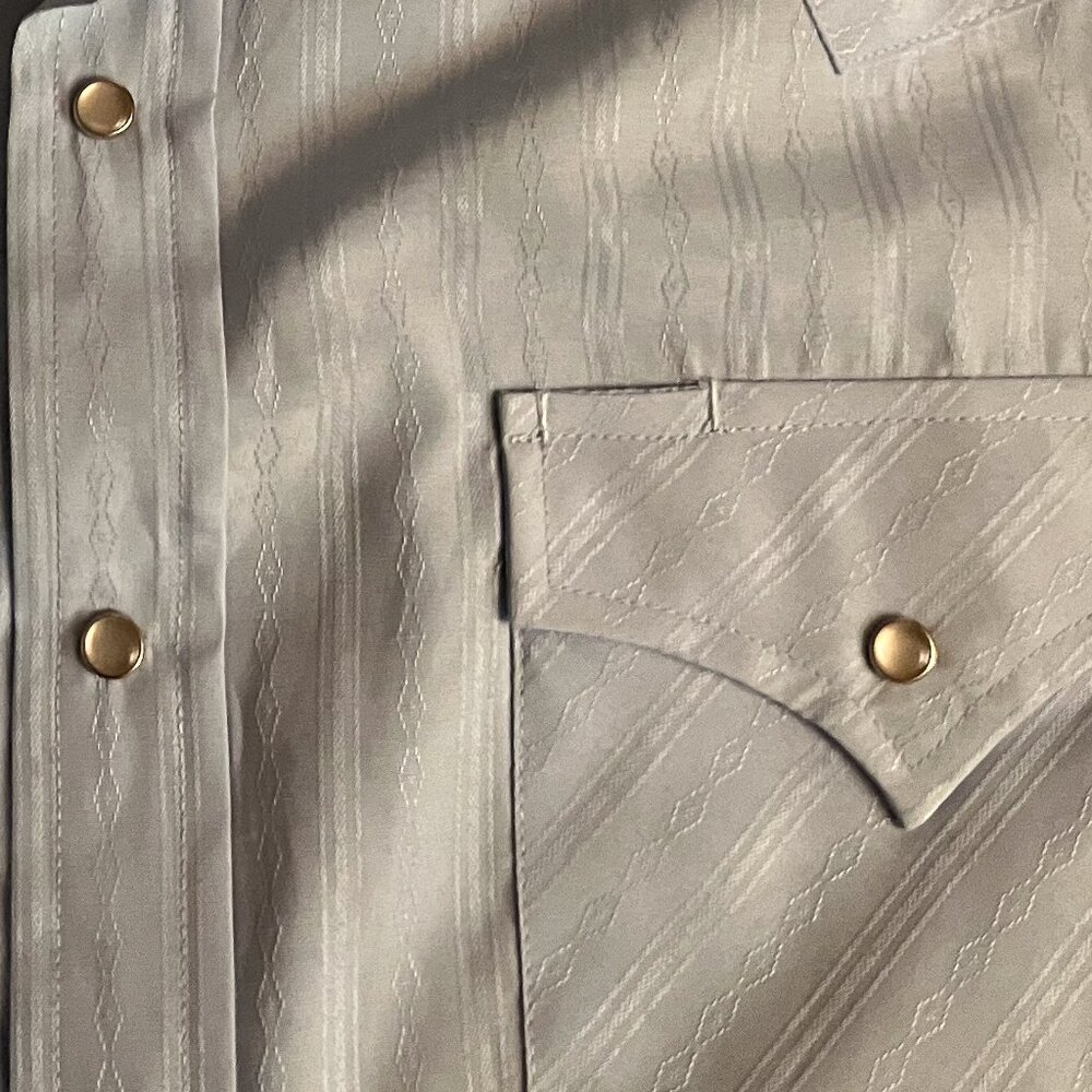 Vintage pearl snap short-sleeve button down - Picture 6 of 7
